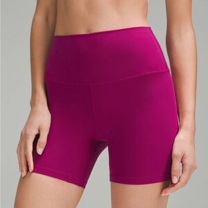 Lululemon Wunder Train High Rise Shorts - Magenta